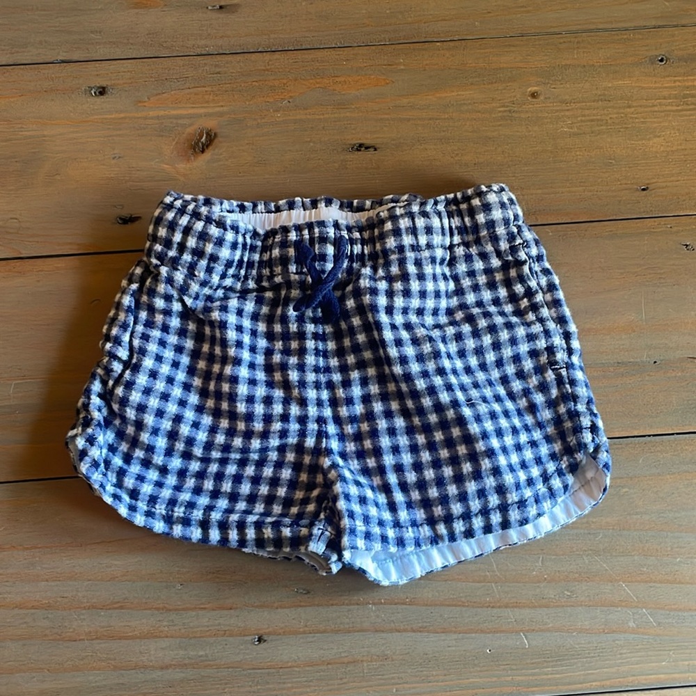 Cat & Jack Girls 3T shorts. Blue check pattern